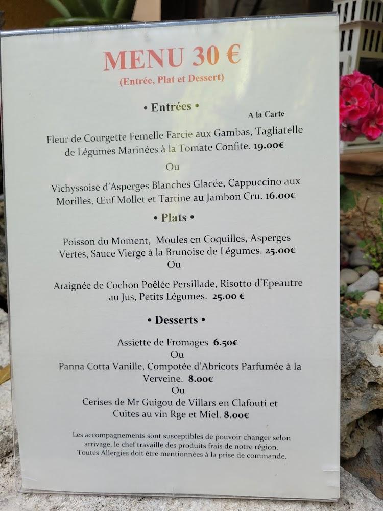 Auberge du Villarsois - Menu Image 2
